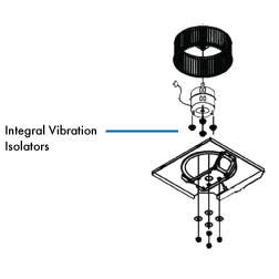 Diagram of an Integral Vibration Isolator.