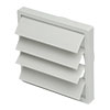 Image of a plastic louvered shutter.